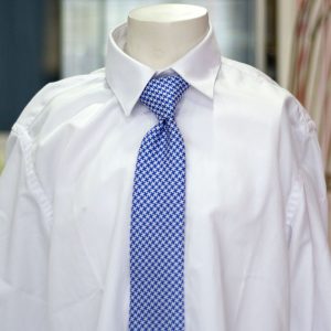 Corbata 063 azul y blanca