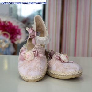 Zapatos 128 Mon Air rosa y blanco para comunión